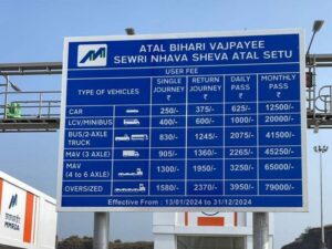 Atal Setu Mumbai Toll Price